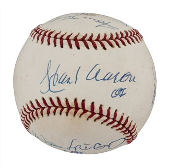 All Century Hall of Fame Multi-Signed Baseball (9 Sigs)  (PSA Pre-Cert)